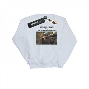 Star Wars Heren The Mandalorian Force Picture Sweatshirt L wit