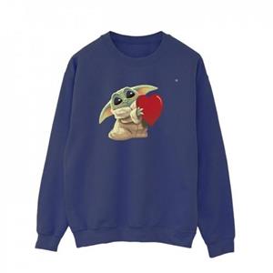 Star Wars Heren The Mandalorian The Kids met hartsweatshirt L marineblauwe kleur