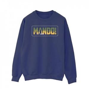Star Wars Heren The Mandalorian Mando Cutout Sweatshirt L wit