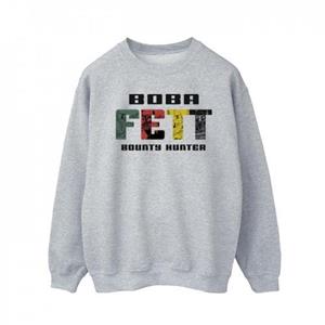 Star Wars heren Boba Fett karakterlogo sweatshirt M wit
