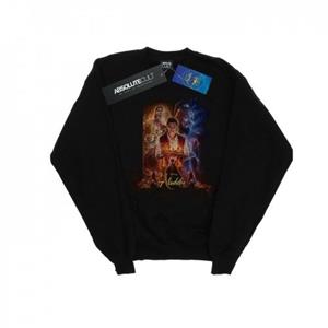 Disney heren Aladdin filmposter sweatshirt L zwart