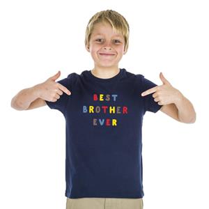 We are family Kindershirt BEST BROER OOIT KLEURRIJKE WAF 2 ans marineblauwe kleur