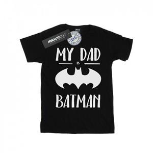 DC Comics jongens Batman mijn vader is Batman T-shirt 9-11 Years wit