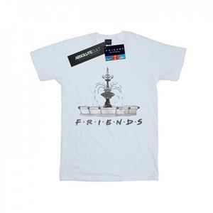 Friends Vrienden jongens fontein schets T-shirt 12-13 wit