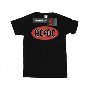 AC/DC T-shirt met rood cirkellogo voor jongens 12-13 zwart
