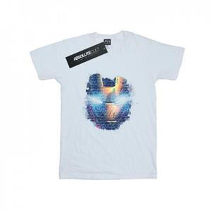 Marvel Boys Avengers Iron Man Distressed Head T-shirt 12-13 wit
