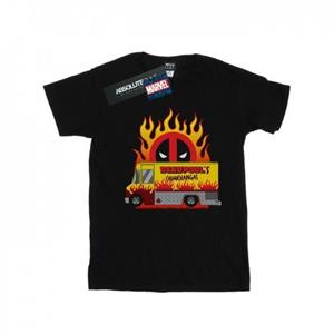 Marvel Boys Deadpool Chimichangas Van T-shirt 12-13 zwart