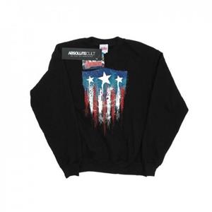 Marvel Boys Captain America vlag schild sweatshirt 12-13 grijs