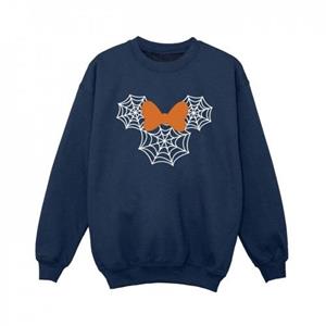 Disney jongens Minnie Mouse spinnenweb hoofd Sweatshirt 12-13 zwart