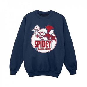 Marvel Boys Spidey en zijn geweldige vrienden Circle Sweatshirt 5-6 Years wit