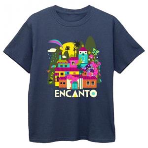 Disney jongens Encanto veel huizen T-shirt 12-13 marineblauwe kleur