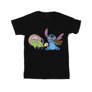 Disney Lilo en Stitch Stitch paaseieren T-shirt voor jongens 12-13 zwart