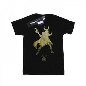 Marvel jongens Loki silhouet T-shirt 9-11 Years wit