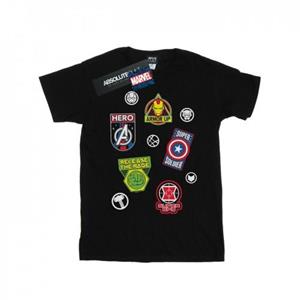Marvel Boys Avengers held badges T-shirt 9-11 Years wit