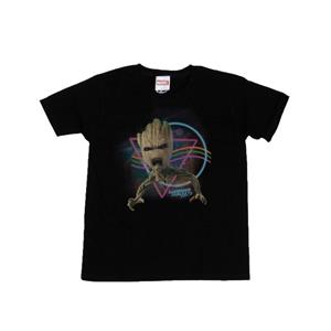 Marvel Boys Guardians of the Galaxy Neon Groot T-shirt 12-13 zwart