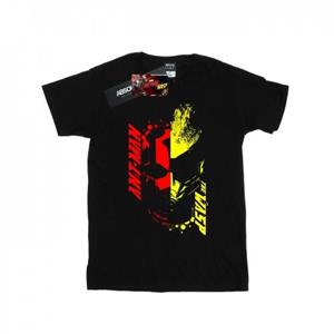 Marvel Ant-Man en de Wasp T-shirt met gespleten gezicht voor jongens 12-13 zwart