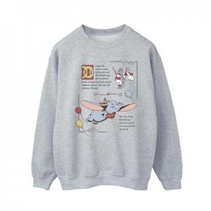 Disney Heren Dumbo Story Boekpagina Sweatshirt XXL wit