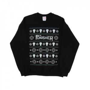 Marvel Punisher kerstsweater voor heren L zwart