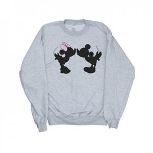 Disney heren Mickey Minnie Kiss silhouet sweatshirt M wit