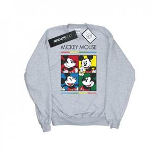 Disney Heren Mickey Mouse vierkant kleur sweatshirt XL zwart
