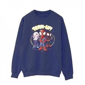 Marvel Mens Spidey en zijn geweldige vrienden schets sweatshirt L wit