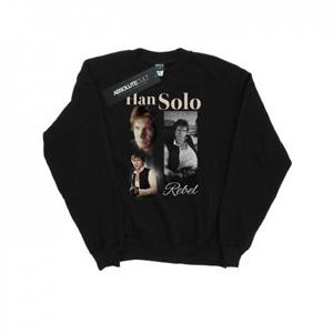 Star Wars Heren Han Solo jaren 90 stijl sweatshirt L zwart