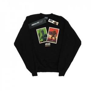 Star Wars Heren The Mandalorian Trading Cards Sweatshirt M wit