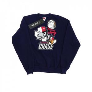 Tom And Jerry Mens Cat & Mouse Chase Sweatshirt L wit