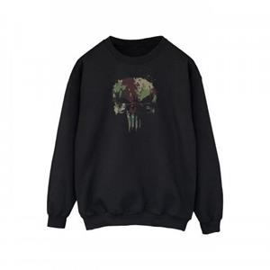 Marvel Heren The Punisher TV Series Camo Skull Sweatshirt L zwart