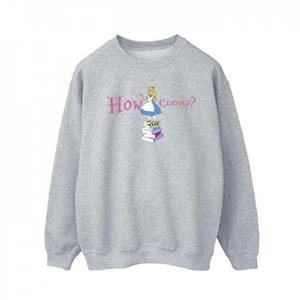 Disney Heren Alice In Wonderland How Curious Sweatshirt L wit