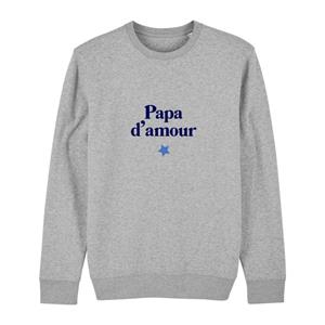 We are family Herensweater - DADDY OF LOVE 2 XS heide grijze kleur