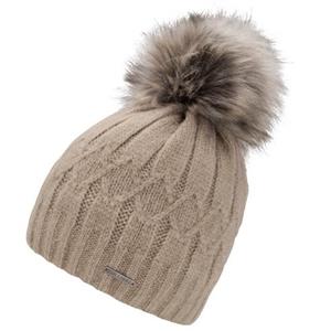 chillouts Pomponmuts Letizia Hat met afneembare faux-fur pompon