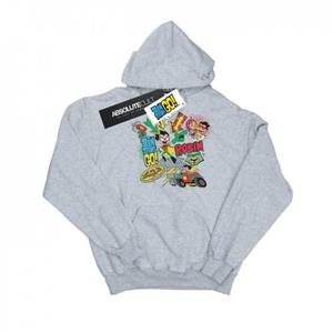 DC Comics Girls Teen Titans Go Robin Montage-hoodie 9-11 Years wit