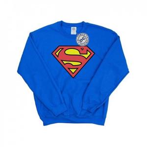 DC Comics Superman-logo-sweatshirt voor meisjes 12-13 koningsblauwe kleur