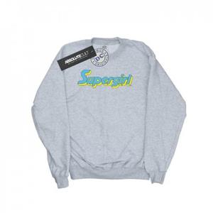 DC Comics meisjes Supergirl tekstlogo sweatshirt 12-13 zwart