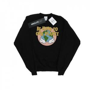 Disney Girls Mickey Mouse Wees aardig voor onze planeet Sweatshirt 9-11 Years wit
