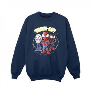 Marvel Girls Spidey en zijn geweldige vrienden schets sweatshirt 5-6 Years zwart