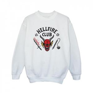 Pertemba FR - Apparel Netflix Girls Stranger Things Hellfire Club-sweatshirt 12-13 wit