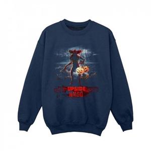 Pertemba FR - Apparel Netflix Girls Stranger Things Pompoen Ondersteboven Sweatshirt 12-13 zwart