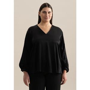 seidensticker Klassieke blouse Zwarte roos