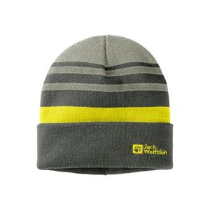 Jack Wolfskin - Kid's Stripynit Beanie - Muts, grijs