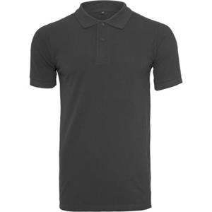 Build Your Brand heren piqué-getailleerd poloshirt 2XL zwart
