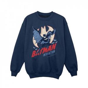 DC Comics Batman in actie-sweatshirt voor meisjes 5-6 Years wit