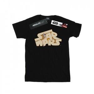 Star Wars jongens Tatooine Jumble logo T-shirt 12-13 wit