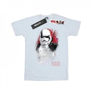 Star Wars Boys The Last Jedi Stormtrooper geborsteld T-shirt 9-11 Years wit