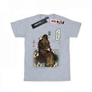 Star Wars Boys The Last Jedi Japanese Chewbacca Porgs T-Shirt 9-11 Years wit