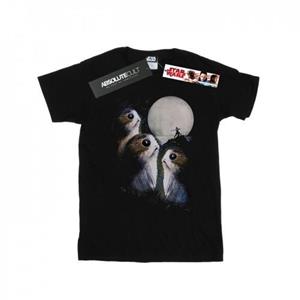 Star Wars jongens het laatste Jedi Porgs zonsondergang T-shirt 12-13 zwart