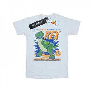 Disney jongens Toy Story 4 Rex angstaanjagende dinosaurus T-shirt 12-13 wit
