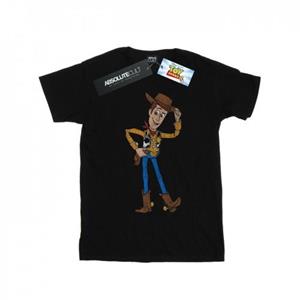 Disney jongens Toy Story 4 Sheriff Woody Pose T-shirt 12-13 wit