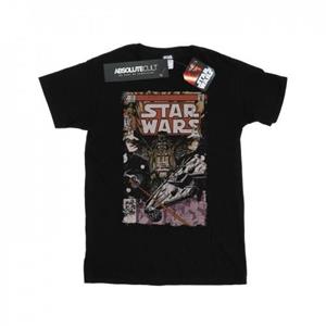 Star Wars Boys Millennium Falcon Comic T-Shirt 12-13 zwart
